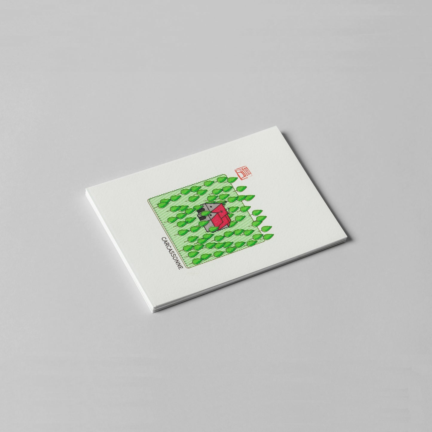 Generative Carcassonne Postcard